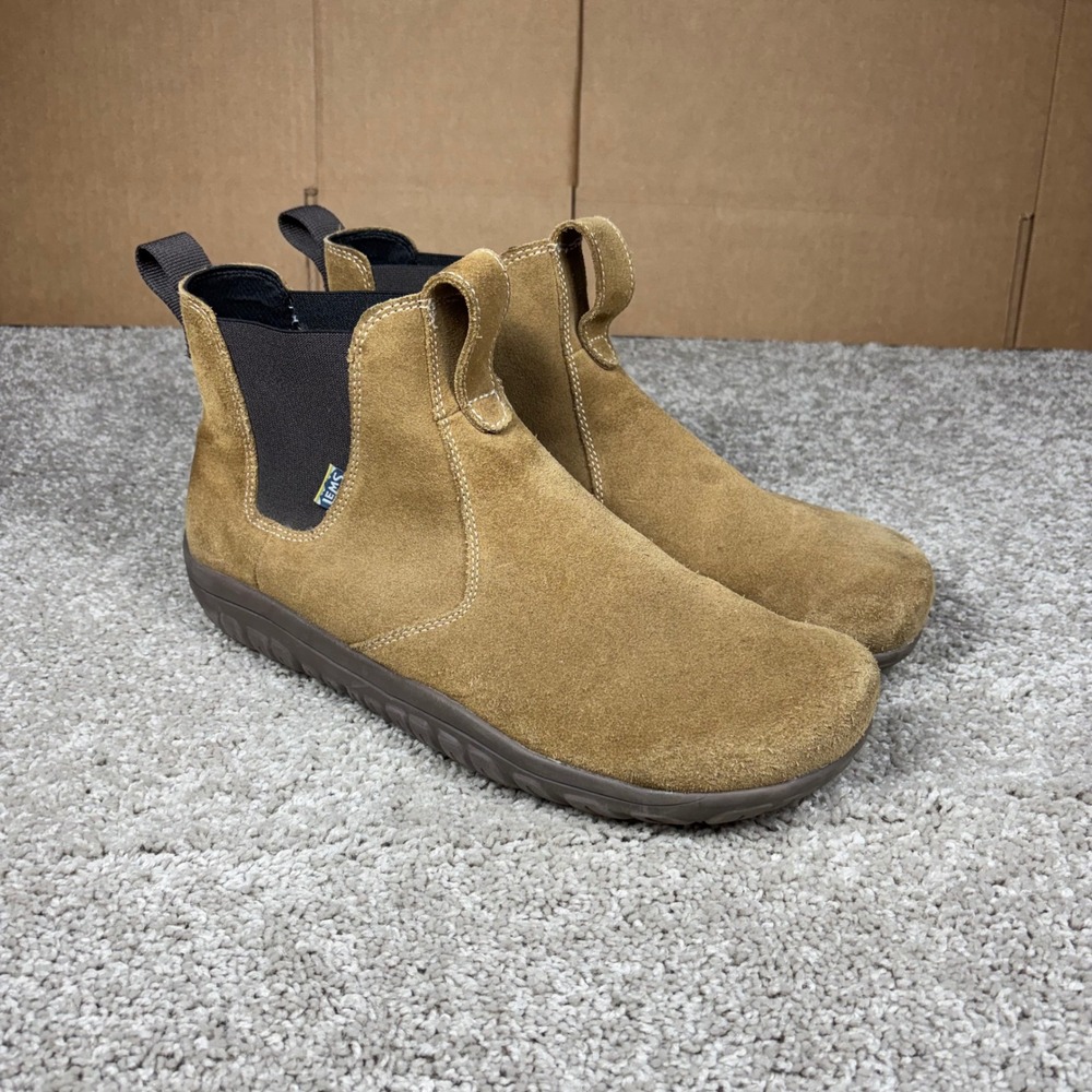 Lems Chelsea Boot Cedar Suede Minimalist Barefoot Mens 14 Wide Toe Box LM220401